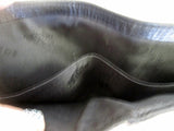 BOSCA Accessories in Leather BIFOLD change purse Wallet Organizer BLACK Signature