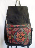 GREATBAGS Tapestry Kilim Sling Book Bag BACKPACK Organizer Aztec Latin L