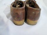 Womens CLARKS ORIGINALS WALLABEE Leather Shoes Loafers BROWN 7.5 Lace Up
