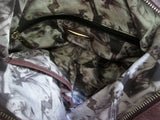 JUNIOR DRAKE soft rouched tote leather hobo satchel shoulder bag carryall BROWN