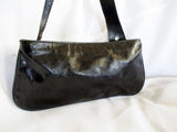 TANO NEW YORK  Leather Wristlet Pouch Bag  Coin Purse Wallet Clutch BLACK