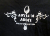 EMILIE AUTUMN ASYLUM ARMY GET COMMITTED T-Shirt L BLACK Mens Concert