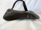 TANO NEW YORK  Leather Wristlet Pouch Bag  Coin Purse Wallet Clutch BLACK