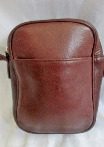 NINE WEST Leather Shoulder Crossbody Man Purse Handbag Travel Bag BROWN S