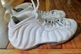 Mens Nike FOAMPOSITE ONE WHITE OUT 314996-100 Hi-Top Basketball Sneaker 10