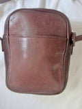 NINE WEST Leather Shoulder Crossbody Man Purse Handbag Travel Bag BROWN S