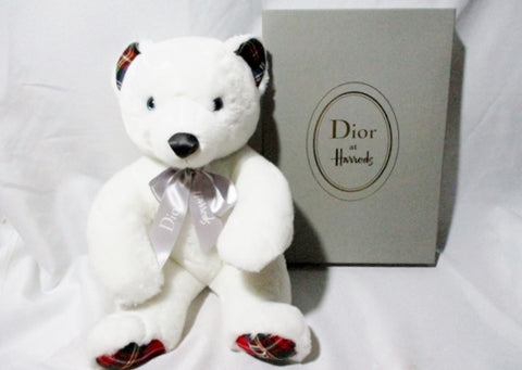 NIB NEW DIOR HARRODS Plush Toy Stuffed Animal Teddy Bear