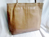 Made in ITALY genuine leather handbag shoulder pyramid bag Satchel Tote BEIGE TAN