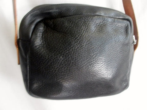 MOGAMBO BARCELONA Pebbled Leather Shoulder Bag Man Purse Crossbody BLA ...