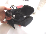 NEW PIERRE HARDY Stiletto High Heel Sandal Shoe 37 BLACK CORAL