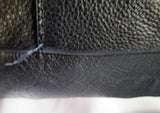 KOOBA leather shopper satchel shoulder slouch bag tote BLACK GOLD Patchwork Fringe