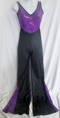 NEW NWT LIBERTS DANCE UNITARD Costume Jumpsuit PURPLE BLACK SA Show