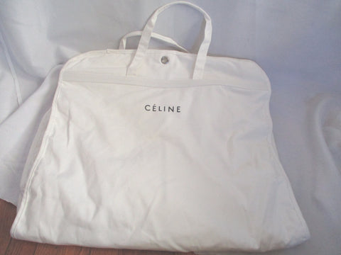 CELINE Zip Folding Garment Bag Cloth TRAVEL ORGANIZER CREME WHITE 46 x –  Psychotic Leopard