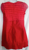 NEW Womens CALYPSO CHRISTIANE CELLE 100% SILK Shift Dress S RED CARDINAL