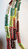 NEW NWT ISLAND HARRY HASLETT Multi STRAND Necklace Tiered SILVER Multi
