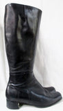 Womens SUDINI NORDSTROM Knee High LEATHER EQUESTRIAN BOOT 9 BLACK Shoe