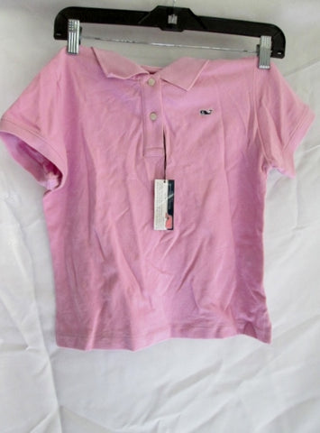 NEW NWT YOUTH Kids VINEYARD VINES POLO Shirt Pink S 8-10 Whale Preppy