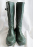 Womens L.L. BEAN WELLIE Rain Boots Foul Weather 9 Gumboots HUNTER GREEN Vegan