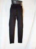 NEW NWT GIVENCHY ITALY LAMBSKIN LEATHER Trouser Legging Pant S BLACK Zip