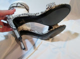 NEW Womens CELINE PYTHON SNAKESKIN Sandal ITALY Shoe 36 / 6 NATURAL