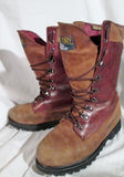 Mens REDHEAD THINSULATE ULTRA BONE DRY LEATHER Winter Snow Boots 10.5 BROWN RED HEAD