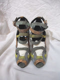 NEW PIERRE HARDY High Heel Shoe Strappy Sandal 37 WTSNAKE MULTICO