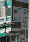 Signed RICHARD DORN NO TURN ON RED PHOTO Lithograph Fine ART Print