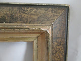 Antique Carved GESSO Wood Picture Frame Art GILT BROWN Holds 8 x 10" Wall Handmade
