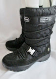 Womens  COACH SELA Signature C Quilted Boot Waterproof Snow Rain 7.5 BLACK Puffer