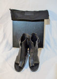 NEW ALEXANDER WANG RAVEN BOOTIE SANDAL 36 6 BLACK Leather Shoe NWT Womens
