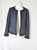 New DRIES VAN NOTEN 100% Wool blazer jacket coat 36 4 NAVY BLUE Womens