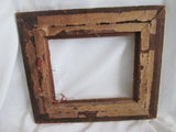 Antique Carved GESSO Wood Picture Frame Art GILT BROWN Holds 8 x 10" Wall Handmade