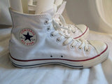 CONVERSE ALL STAR Chucks Hi-Top Sneaker Trainer Athletic Shoe WHITE M8 W10