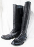 Womens SUDINI NORDSTROM Knee High LEATHER EQUESTRIAN BOOT 9 BLACK Shoe