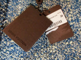 NEW LOUIS VUITTON ITALY Wool Silk TULIP Mini Skirt 38 6 BLACK BLUE NWT