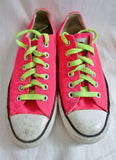 CONVERSE ALL STAR Sneaker Trainer Athletic Sports Shoe HOT PINK Mens 5 Womens 7