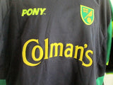 Mens PONY BRUCE OLDFIELD COLMAN'S Football Soccer Jersey XXL NAVY Sports BLUE Shirt Patch Top