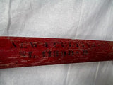 Vtg Antique Wood Western Americana Yoke Harness Rack Wall Hanger Iron Rustic RED