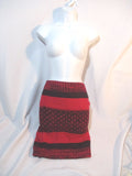 NWT NEW GAP Knit TUBE NECK SCARF Top SkirtS triped RED Burgundy