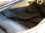 COACH 10073 Signature C Jacquard Hobo Handbag Satchel Canvas BLACK Leather