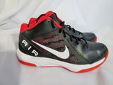 Mens Nike THE AIR OVERPLAY 831572-004 Hi-Top Basketball Sneaker Trainer BLACK 8.5 VARSITY