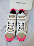 NEW PIERRE HARDY JUTA/GUM CALF Sneaker TRAINER Shoe 35 5.5 NATURAL WHITE