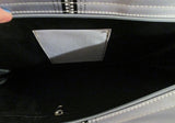 NEW VANESIS BURSA Set Tote Silk Scarf Bag UNZIPPED GRAY WHITE Bag Hipster