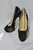 NEW CHARLOTTE OLYMPIA PRISCILLA STRIPES PUMP Shoe 36.5 6 BLACK Heel
