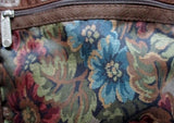 LESPORTSAC Nylon shoulder bag purse crossbody Le Sport Sac BROWN FLORAL Vegan