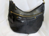 TIGNANELLO leather hobo satchel shoulder stud bag BLACK purse Boho Steampunk Hipster