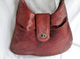 NEW JILL STUART PONY FUR HAIR Leather Handbag Satchel Hobo Shoulder Bag BROWN L