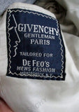 Mens Vintage GIVENCHY PARIS Blazer Sport Coat 42 GRAY 2-Button Jacket