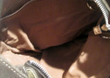 ME TOO PATCHWORK Suede Leather hobo shoulder bag BROWN GREEN crossbody hippie sling