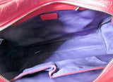 ZENITH Leather tote shoulder bowler bag Satchel medical RED TOMATO purse